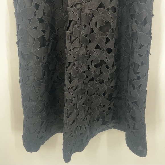 J Crew NWT Black Lattice Lace Fit and Flare Dress - Picture 9 of 14